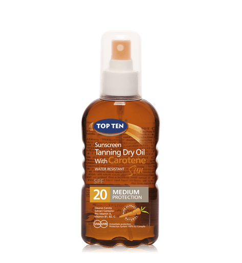 Top Ten Carotene Sunscreen DRY Oil